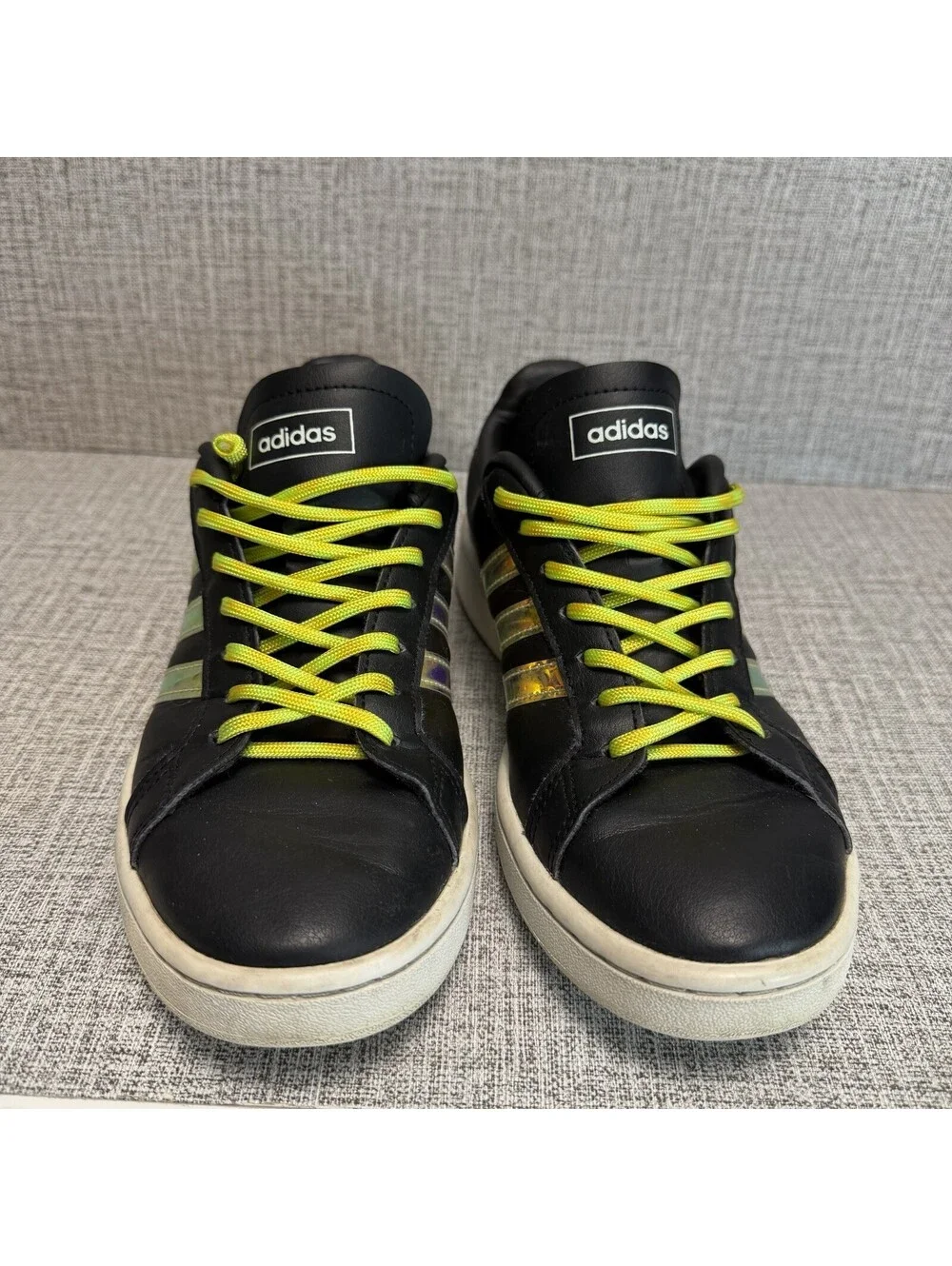 Adidas Shoes Women’s Size 7.5 Black Leather Neo Sneakers